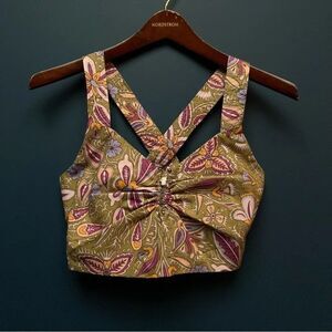 SUNCOO Paris Crop Tank Top Small